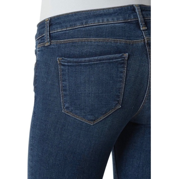 NWT L’AGENCE Dark Wash Stretch Denim Low Rise Ankle Crop Capris Skinny Jeans 27‎ - Picture 6 of 7